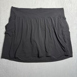 Athleta‎ Skort Women's 3X Salutation Stash Pocket 16.5" Black Tennis Pickleball